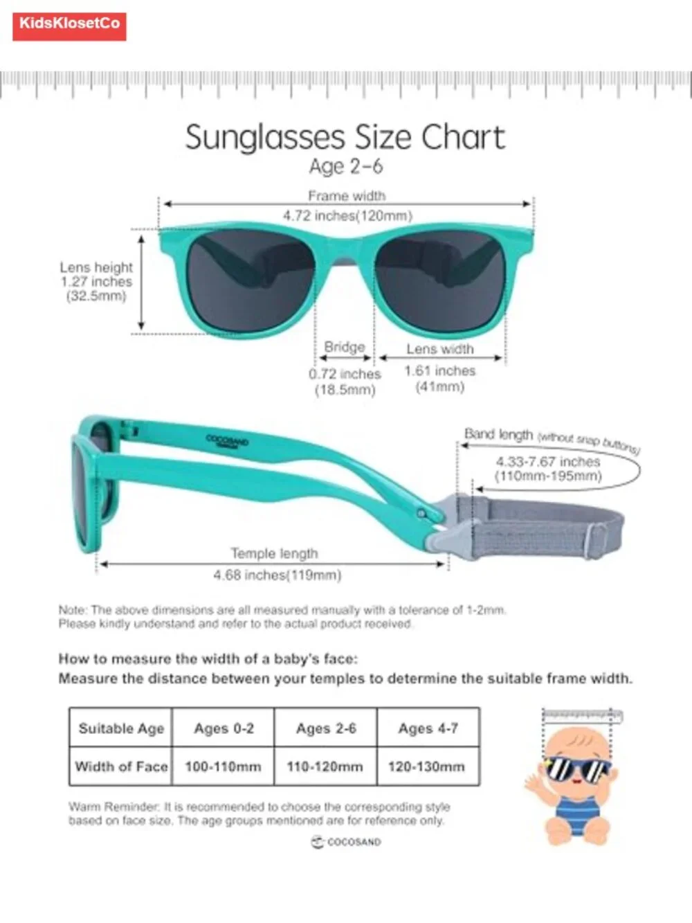 Kids Polarized Sunglasses with Strap Flexible Frame Soft Silicone Nose Pads
